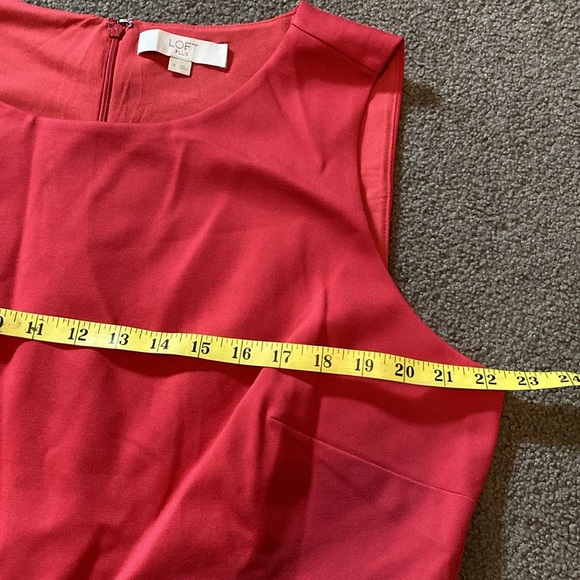 LOFT Women's Plus Size Drop Hem Pearl Trim Dress Size 18 - Picture 7 of 9